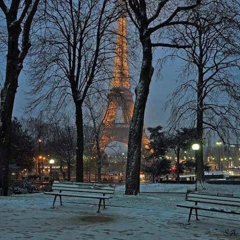 Paris dans la neige